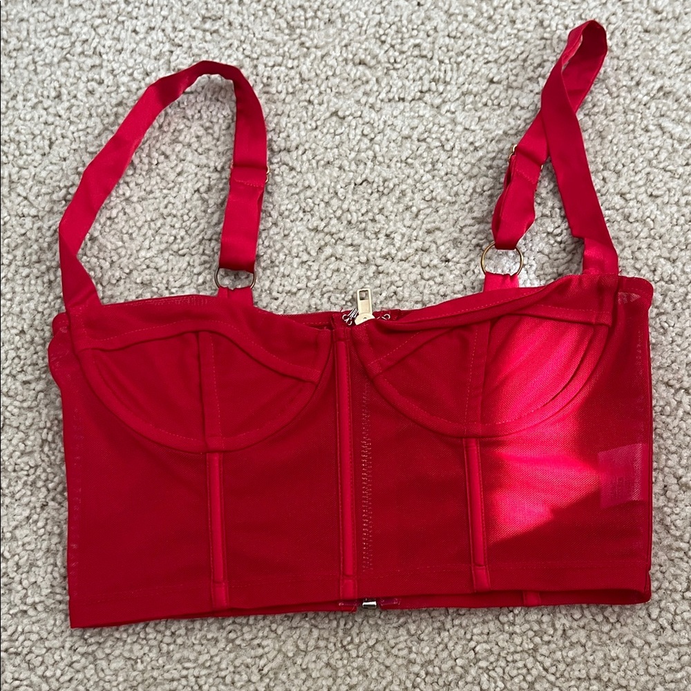 Red corset Top